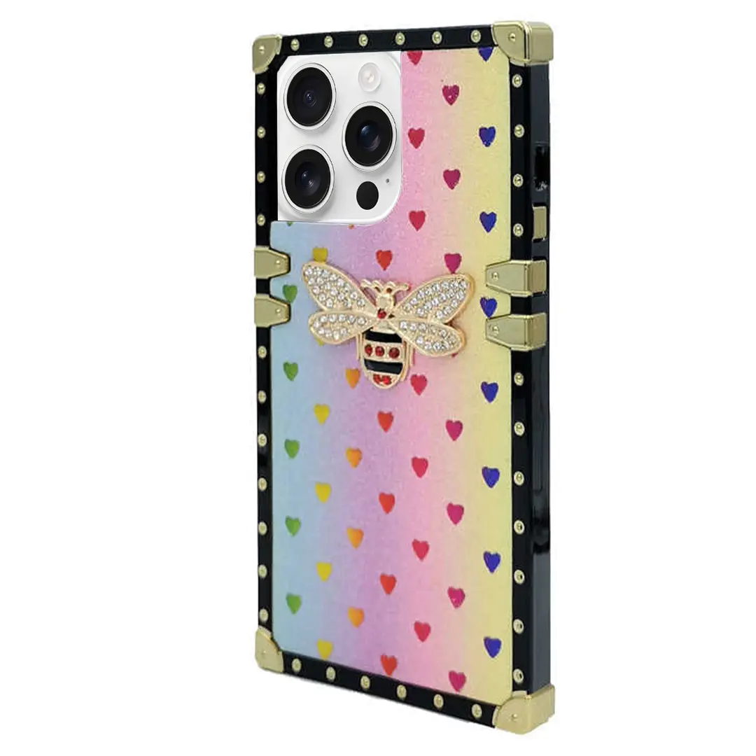 iPhone 12 Pro Max Heart Butterfly Case Pink